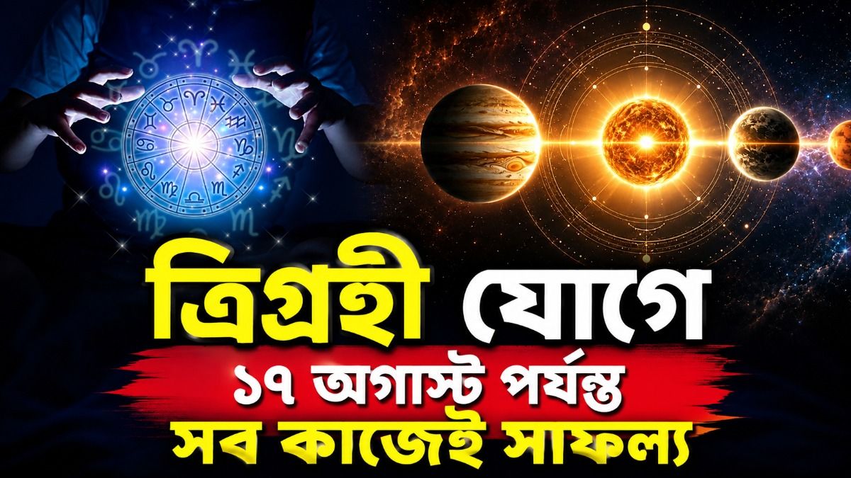 তৈরি হয়েছে  ত্রিগ্রহী যোগ, আজ থেকে আগামী ১৩ দিন এই ৩ রাশির জন্য সোনার সময়
