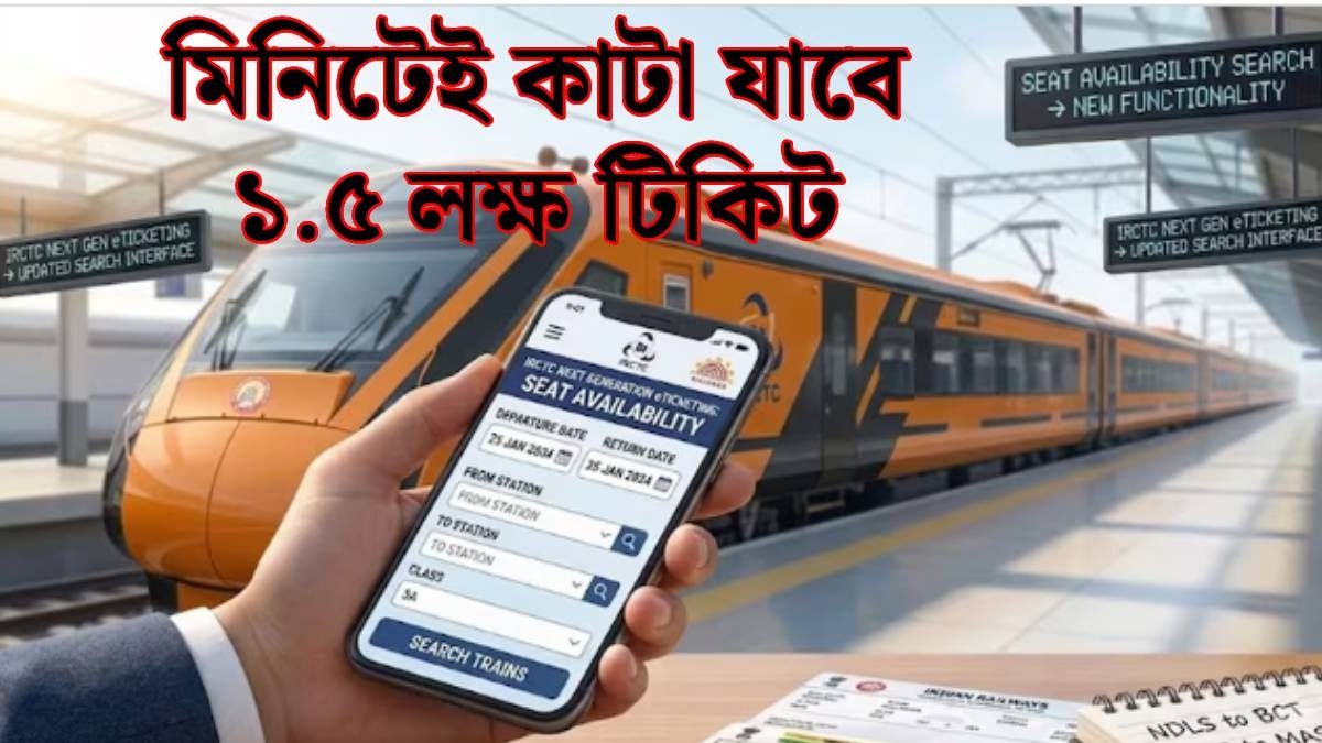 রেলের তত্‍কাল টিকিট বুকিংয়ে আর টেনশন নেই, সিস্টেমে বড় বদল