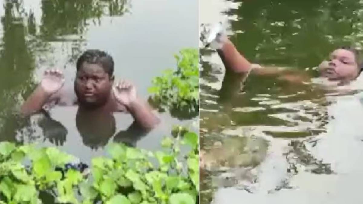 পুকুরেই দিন কাটাচ্ছে মুর্শিদাবাদের ১৬ বছরের ইকবাল, কেন? ভাইরাল ভিডিও