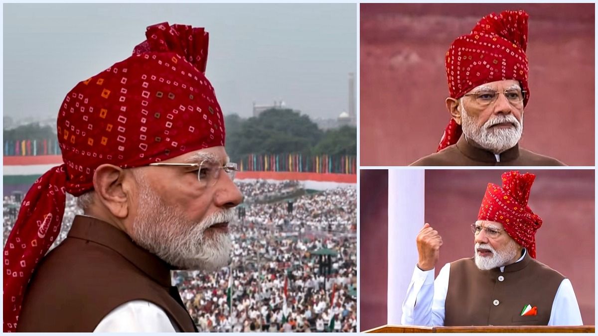 এবছরের স্বাধীনতা দিবসে মোদী পরলেন অভিনব 'টাই অ্যান্ড ডাই' পাগড়ি, কী বিশেষত্ব? 