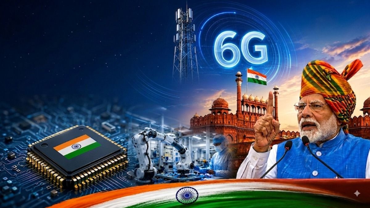 মেড ইন ইন্ডিয়া 6G থেকে সেমিকন্ডাক্টর, লালকেল্লা থেকে টেক টার্গেটের কথা ঘোষণা মোদীর