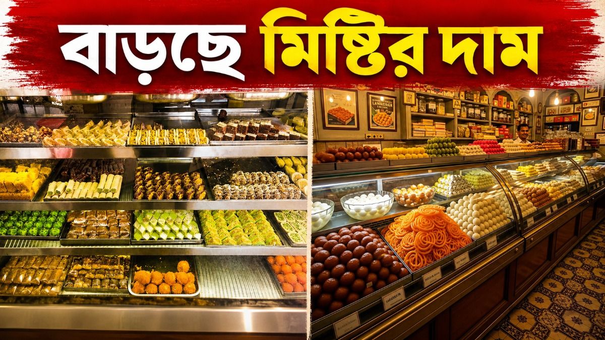 কলকাতায় বাড়তে চলেছে মিষ্টির দাম 