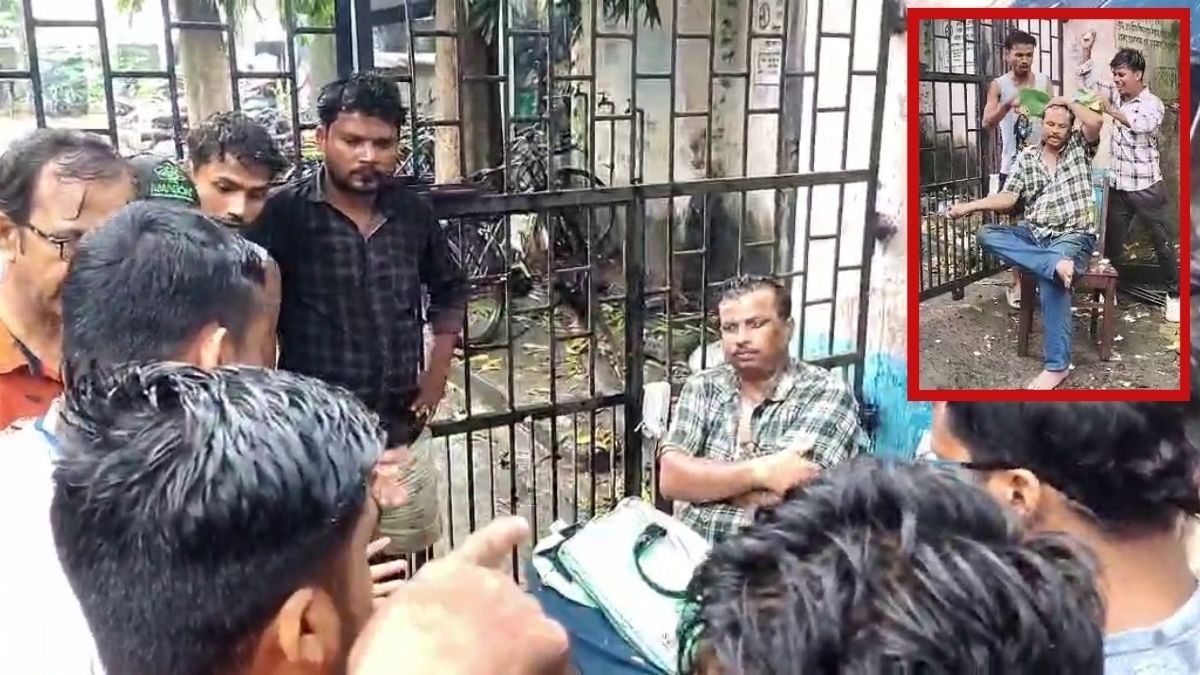 স্কুলের প্রধান শিক্ষককে ঘিরে বিক্ষোভ, ছোড়া হল ডিম, গোবর! বাঁকুড়ায় চাঞ্চল্য