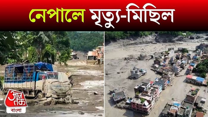 ভয়াবহ বন্যা নেপালে। (ছবি : PTI)