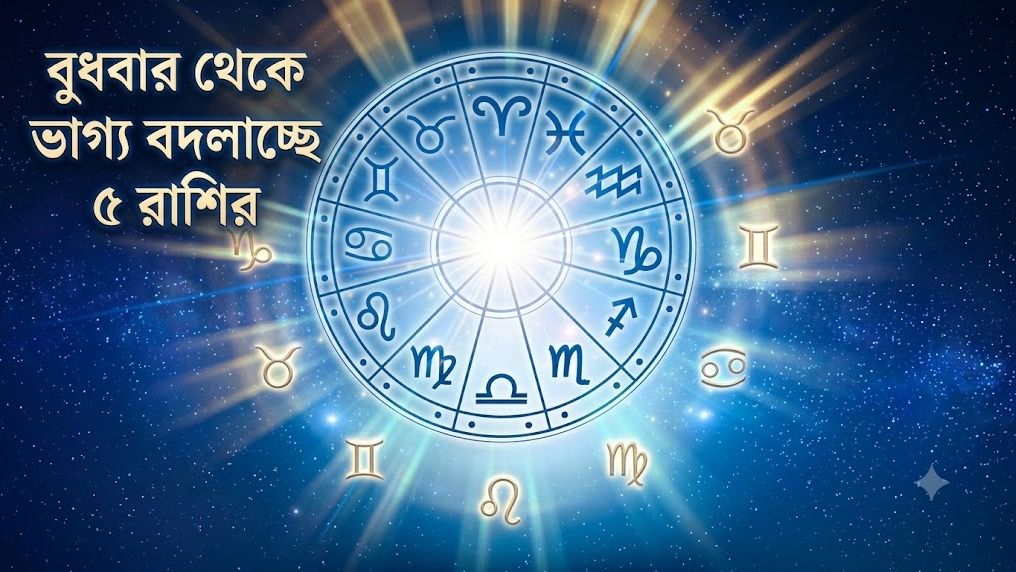  বুধবার থেকে মঙ্গলময় ৫ রাশির ভাগ্য, জাতকরা পাবেন সুসংবাদ