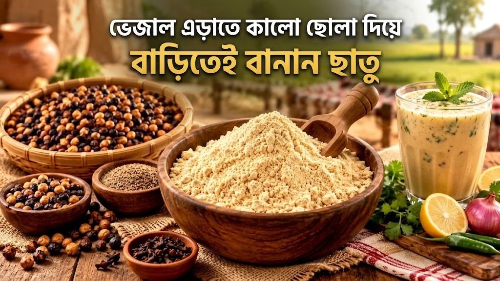 ভেজাল এড়াতে কালো ছোলা দিয়ে বাড়িতেই বানান ছাতু
