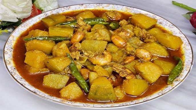 কুমড়ো চিংড়ি রেসিপি