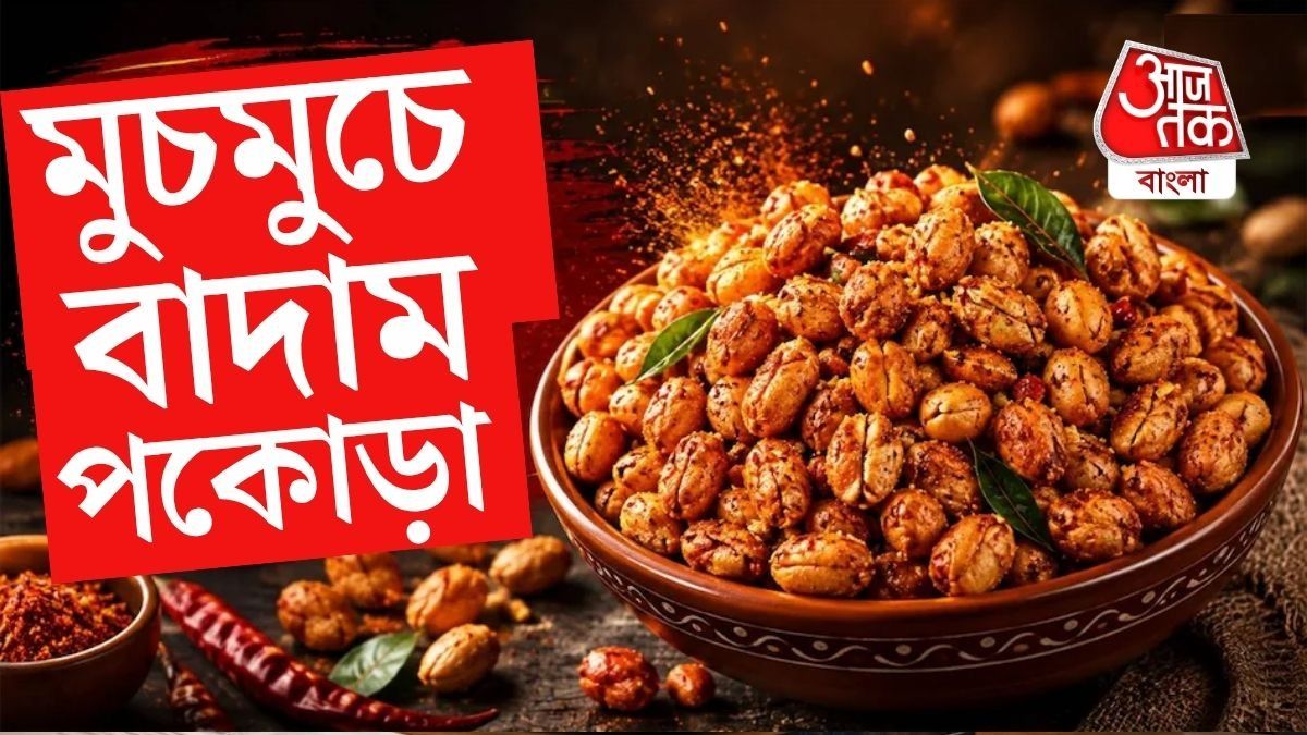 বিস্কুট বা মুড়ি খেতে খেতে একঘেয়ে লাগছে? তাহলে গুজরাটি স্টাইলে বানিয়ে ফেলুন পারেন মশালা পিনাট।