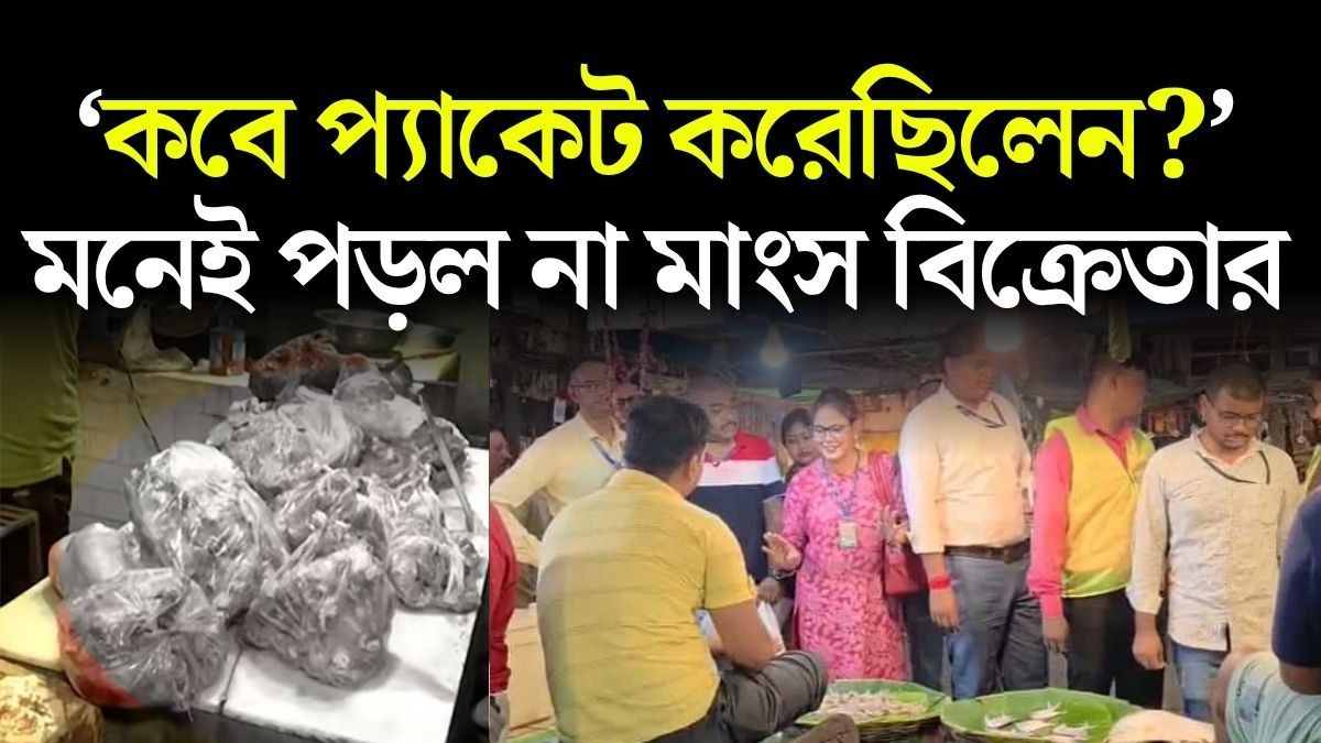 গড়িয়াহাটের বাজারেও পচা মাংস? ফ্রিজার খুলতেই যা দেখলেন অফিসাররা
