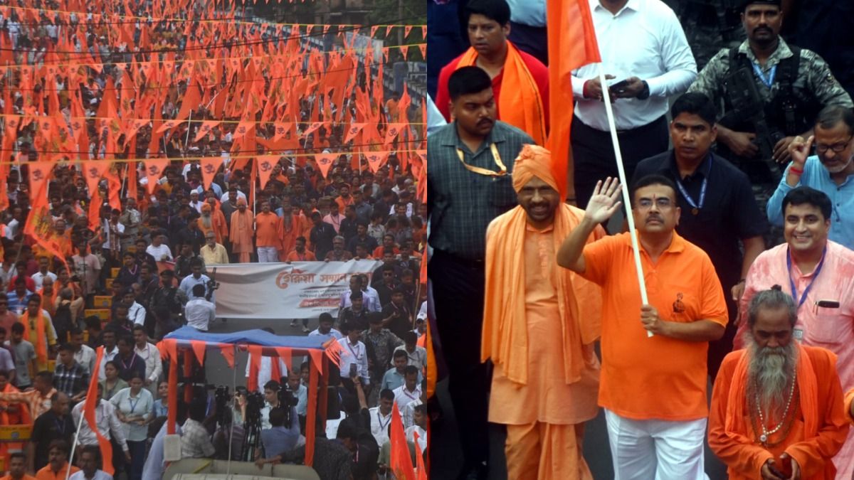 পরনে গেরুয়া, সঙ্গে সাধুসন্ত, যাদবপুরে শুভেন্দুর চ্যালেঞ্জ, 'শেকড় সহ উপড়ে ফেলব'