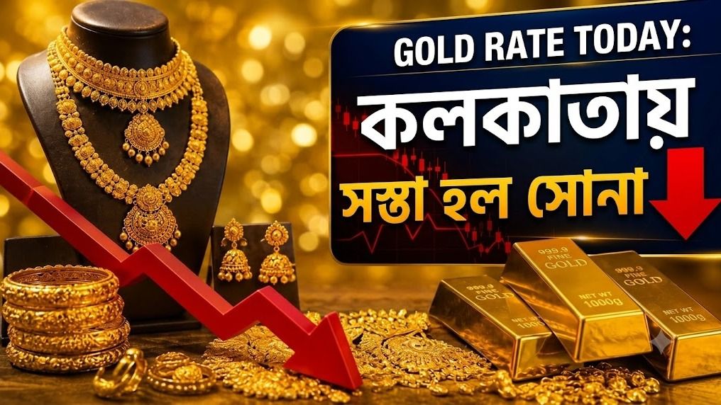 কলকাতায় সস্তা হল সোনা