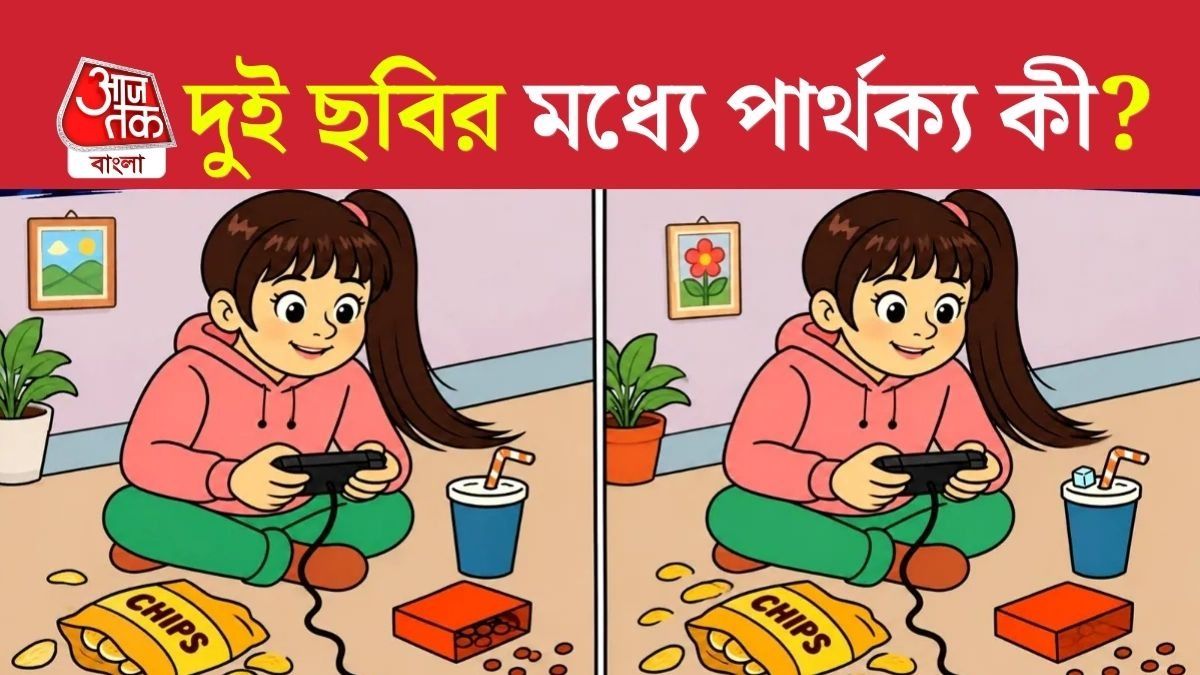৭ সেকেন্ডে এই দু'টি ছবির মধ্যে পার্থক্য খুঁজে দেখান তো, সমাধান পেতে ক্লিক করুন