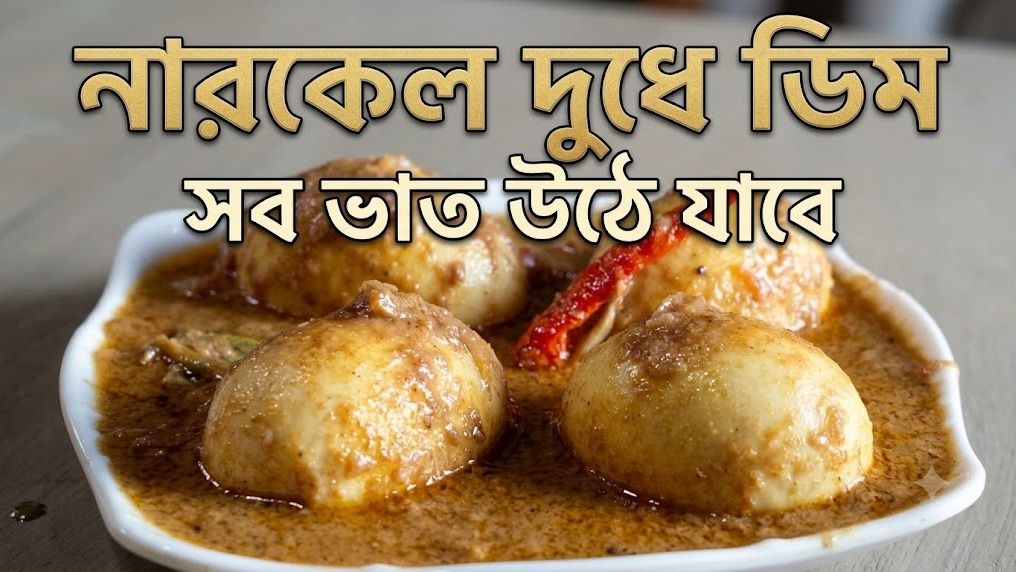 নারকেল দুধে ডিম