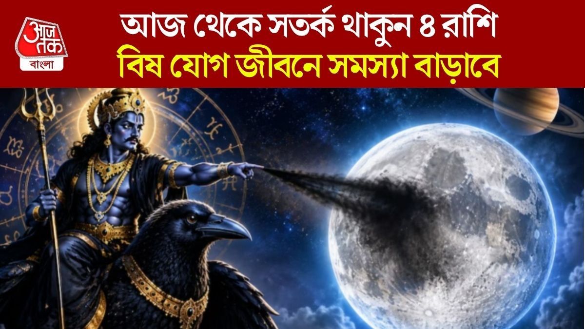 শনি-চন্দ্রের 'বিষ যোগ' অ্যাক্টিভ, অশুভ যোগে ৪ রাশির বড় বিপদ সামনে