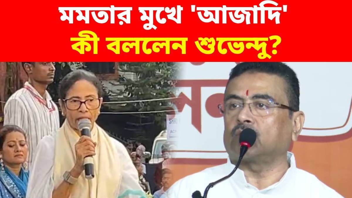 মমতার মুখে আাজাদি স্লোগান, অভিযোগ শুভেন্দুর; 'SIR-এর ভুলপ্রচার' নিয়েও প্রাক্তন CM-কে নিশানা