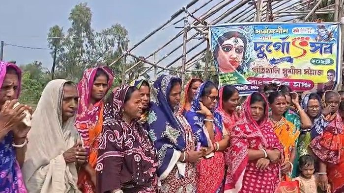 ক্যানিংয়ে এবার হইহই করে দুর্গাপুজো