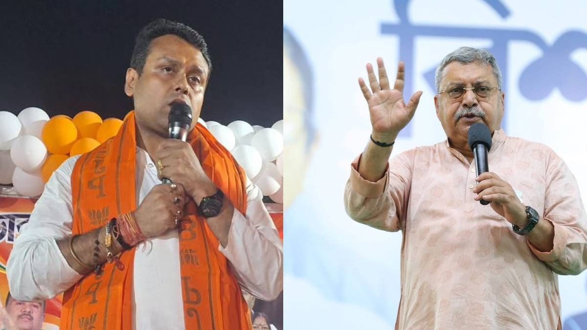 কল্যাণ বন্দ্যোপাধ্যায়কে আক্রমণে কৌস্তভ বাগচী (ছবি: ফেসবুক)