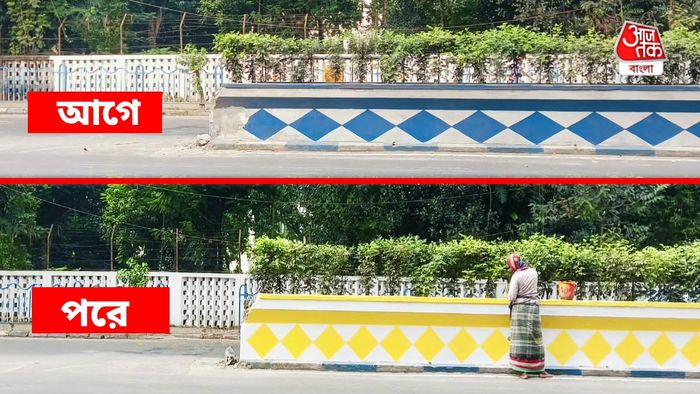 পুজোর আগে হলুদ-কালো-সাদায় সাজছে কলকাতা