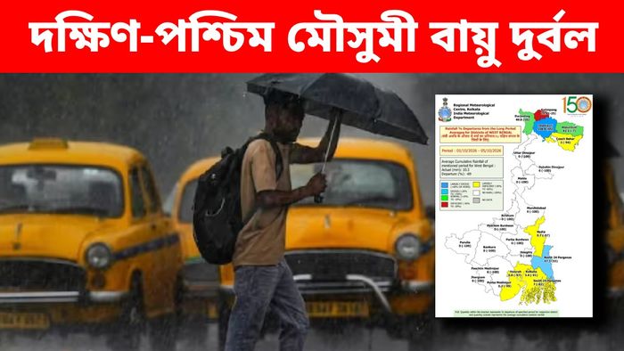 দক্ষিণবঙ্গের ওপর দক্ষিণ-পশ্চিম মৌসুমী বায়ু দুর্বল