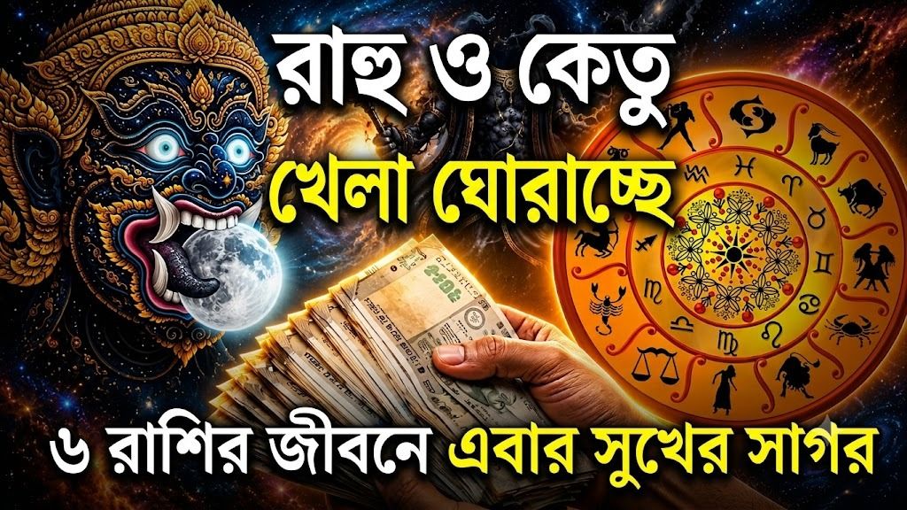  রাহু ও কেতুর কৃপা দৃষ্টি, আগামী ৬৮ দিনে জীবনে বড় বদল আসছে ৬ রাশির