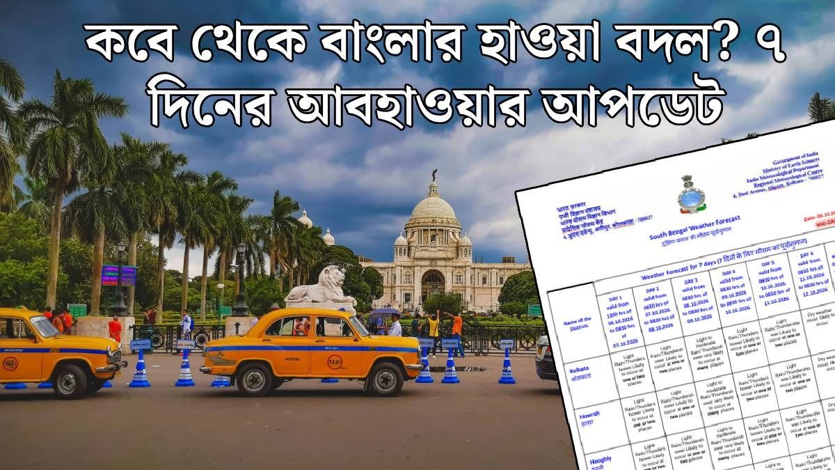 পশ্চিমবঙ্গের আবহাওয়ার আপডেট, শুষ্ক আবহাওয়া কবে? (ছবি: পিক্সেলস)