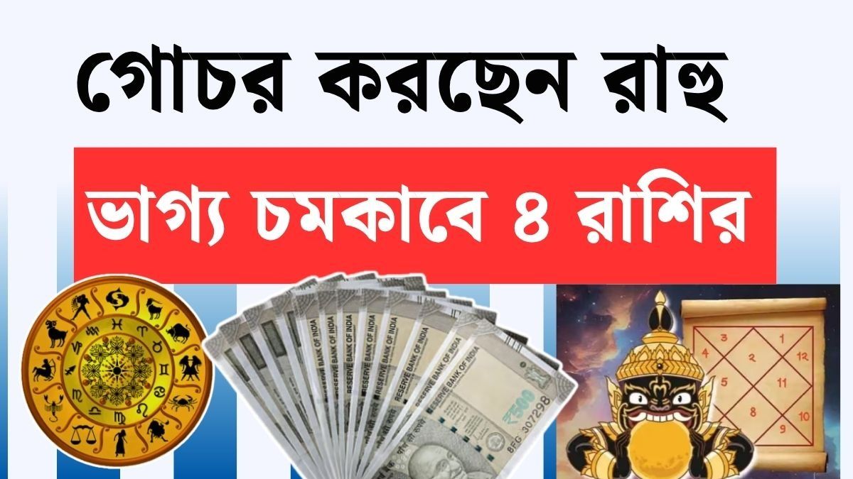 ডিসেম্বরেই হঠাৎ ফিরবে ভাগ্য, রাহু গোচরে ৪ রাশির বিরাট উন্নতি, ইনকাম বাড়বে