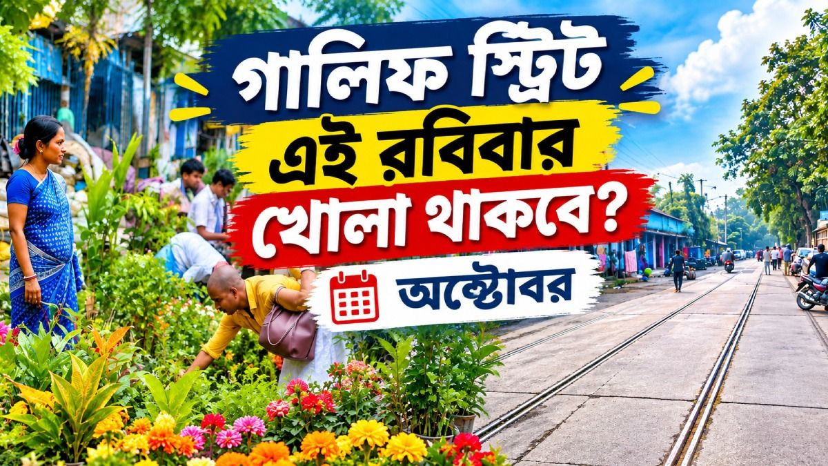 ১১ অক্টোবর, রবিবার কি গালিফ স্ট্রিটে হাট বসবে? যা জানা গেল
