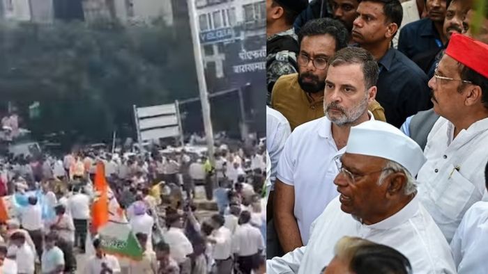 রাহুল সহ INDIA ব্লকের নেতারা ফের দিল্লির রাজপথে