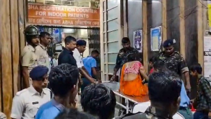 চোরবাগান সর্বজনীনের মণ্ডপে পদপিষ্ট