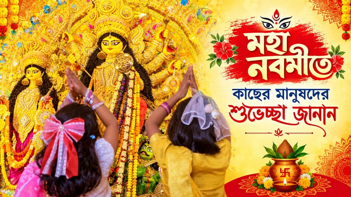  মহা নবমীতে কাছের মানুষদের শুভেচ্ছা জানান এভাবে