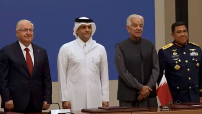 পাকিস্তান-তুরস্কের নতুন চাল (Screen grab: X/@MOD_Qatar)