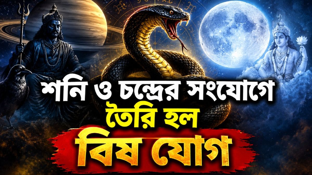 শনি ও চন্দ্রের সংযোগে তৈরি হল বিষ যোগ, সাবধানে থাকুন এই ৫ রাশি
