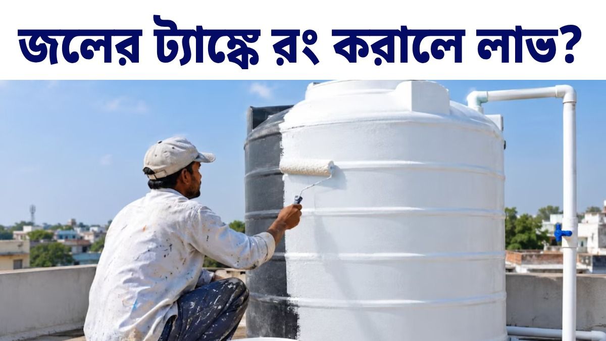 ছাদে জলের ট্যাঙ্কে সাদা রং করা উচিত? এর থেকে কী লাভ হয়, জানুন