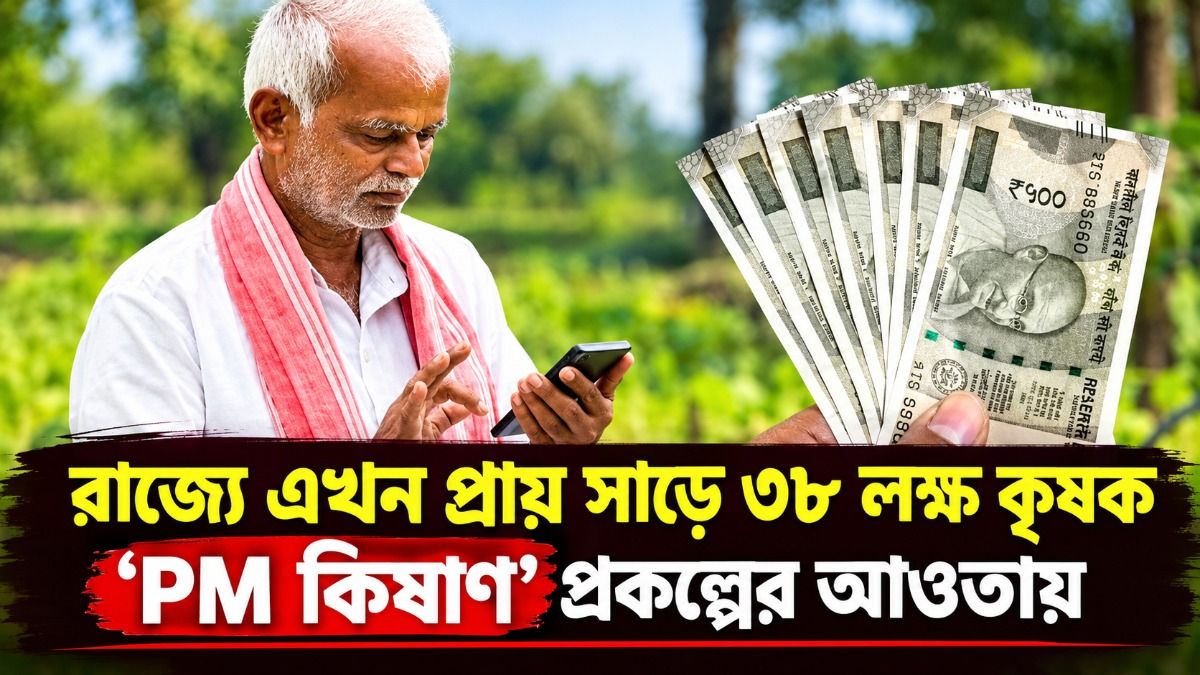 রাজ্যে এখন প্রায় সাড়ে ৩৮ লক্ষ কৃষক ‘PM কিষাণ’ প্রকল্পের আওতায় 