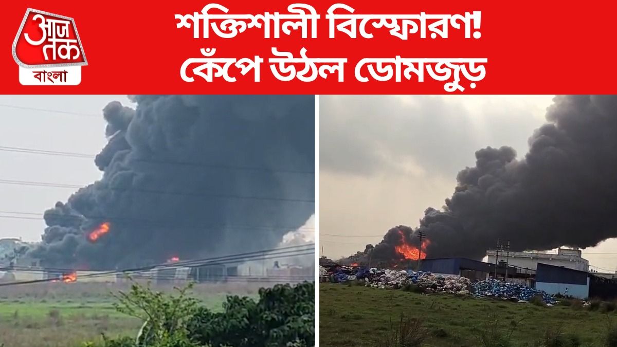 ডোমজুড়ে যেন পরমাণু বিস্ফোরণ! ভয়াবহ আগুন, হাড়-হিম করা VIDEO
