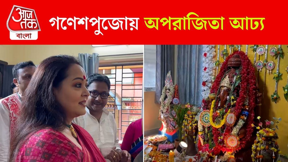 East Bengal এর প্রাক্তন ফুটবলারের বাড়িতে ১১০০ কেজির Ganesh Murti! Video