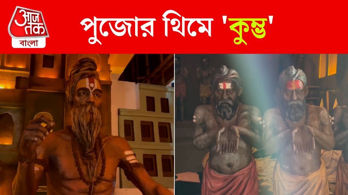 Mahakumbh Theme Durga Puja 2025