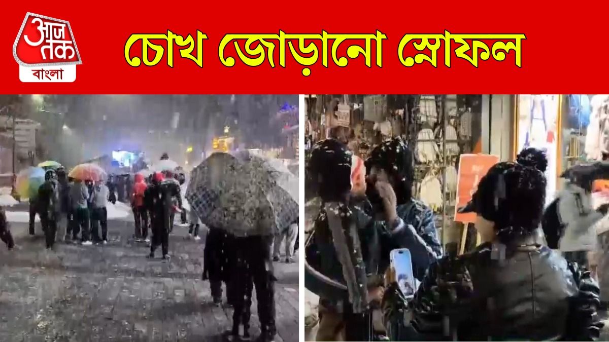 তুষারে ঢাকা মানালি, আনন্দে আত্মহারা পর্যটকরা