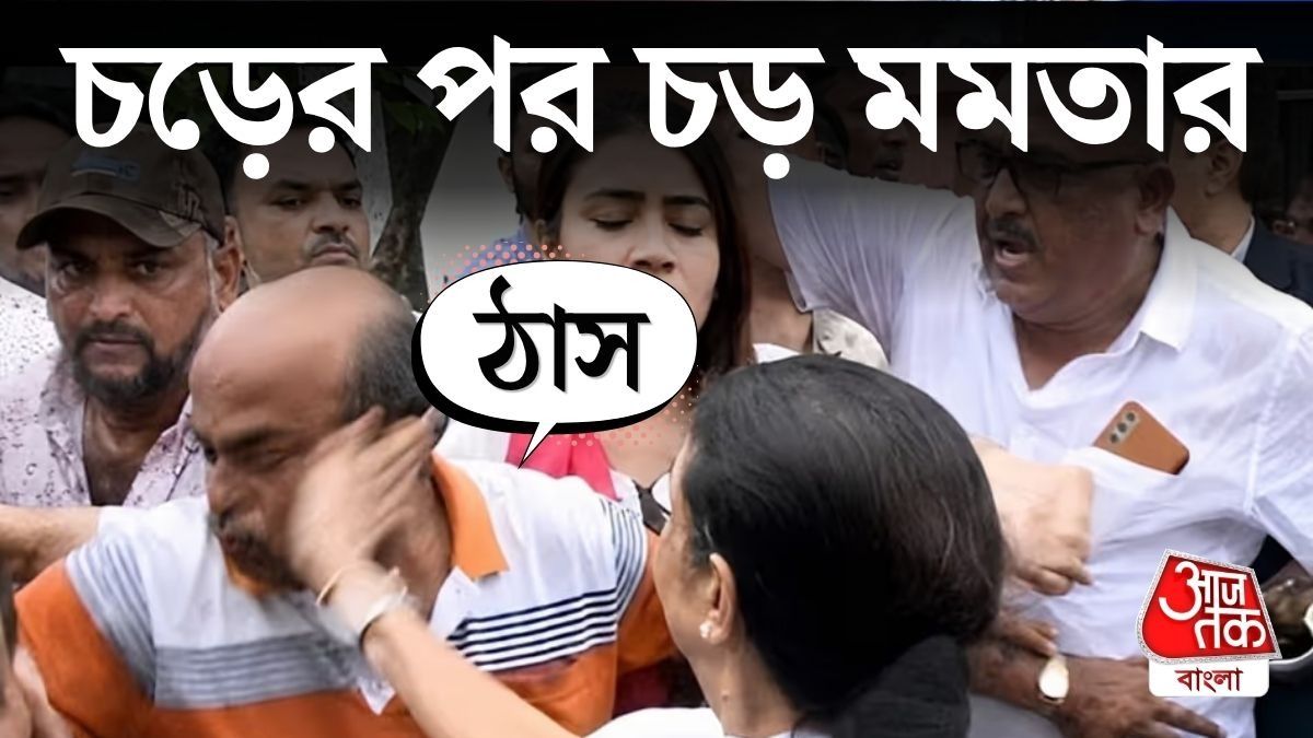 চড়ের পর চড়, Mamata Banerjee Slap Viral Video দেখুন