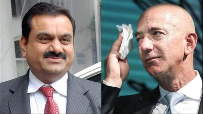 Adani ने मारी बाजी, मुश्किल में अमेज़न के चीफ जेफ बेजोस Adani ने मारी बाजी, मुश्किल में अमेज़न के चीफ जेफ बेजोस