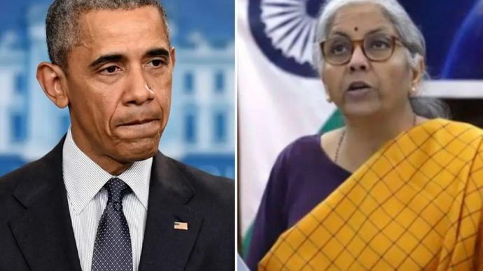 वित्त मंत्री Nirmala Sitharaman ने Barack Obama पर किया पलटवार वित्त मंत्री Nirmala Sitharaman ने Barack Obama पर किया पलटवार