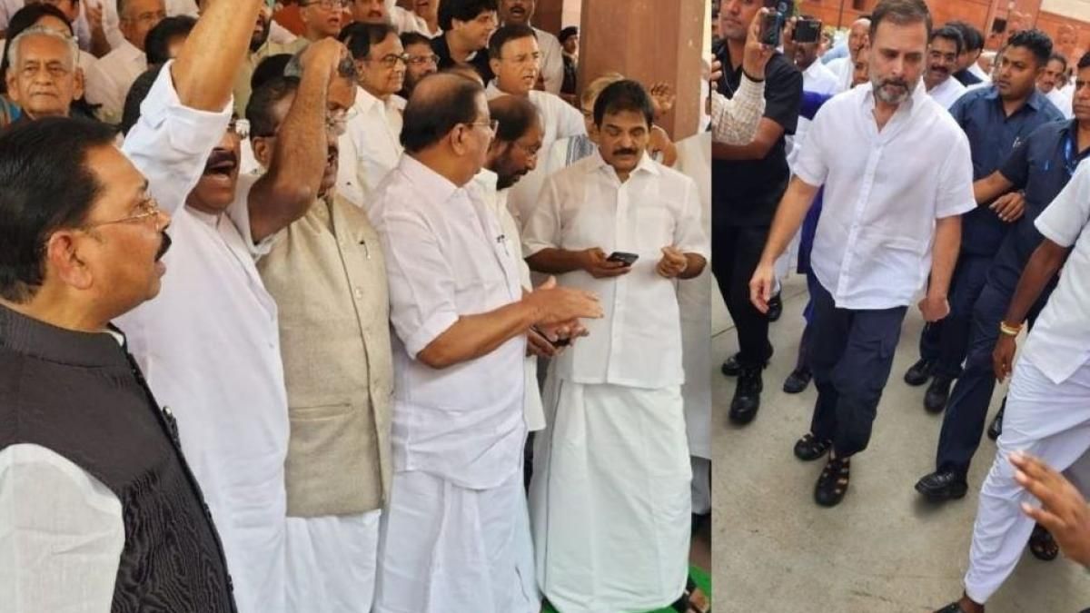 137 दिन बाद संसद भवन पहुंचे Rahul Gandhi 137 दिन बाद संसद भवन पहुंचे Rahul Gandhi