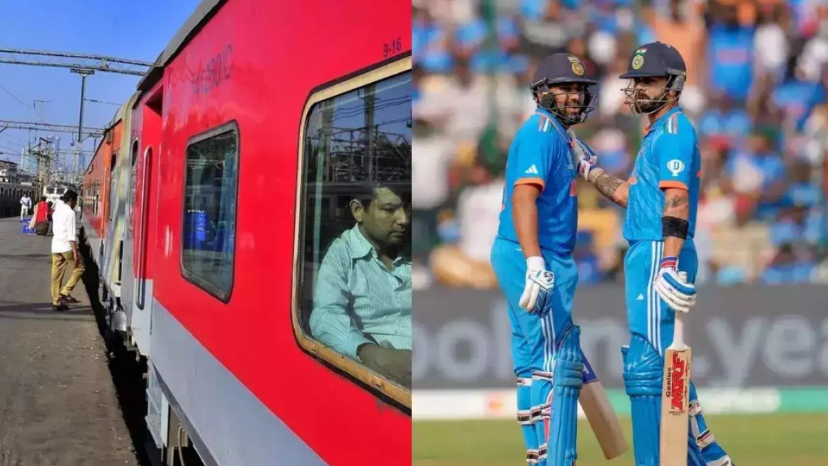 क्रिकेट विश्व कप फाइनल के लिए नई दिल्ली से अहमदाबाद के लिए विशेष ट्रेन से रवाना हुए