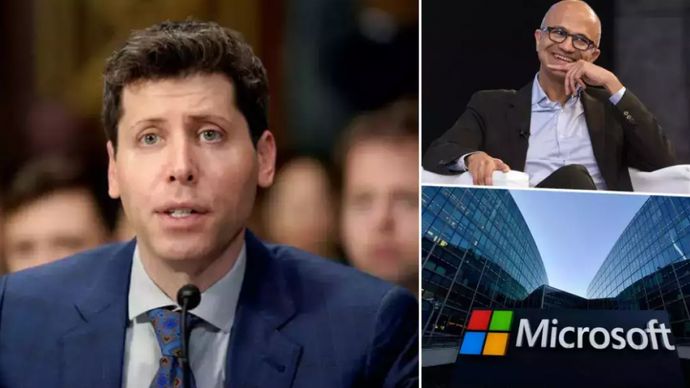 माइक्रोसॉफ्ट के सीईओ सत्या नडेला ने सोमवार को कहा कि ओपनएआई सीईओ सैम अल्टमैन और ग्रेग ब्रॉकमैन माइक्रोसॉफ्ट में शामिल होंगे माइक्रोसॉफ्ट के सीईओ सत्या नडेला ने सोमवार को कहा कि ओपनएआई सीईओ सैम अल्टमैन और ग्रेग ब्रॉकमैन माइक्रोसॉफ्ट में शामिल होंगे