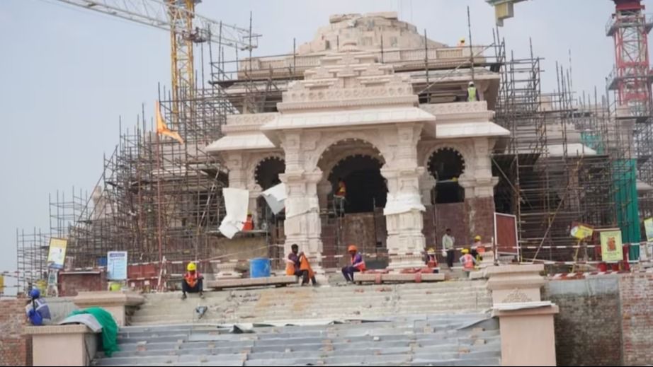 राम मंदिर का ग्राउंड फ्लोर तैयार
