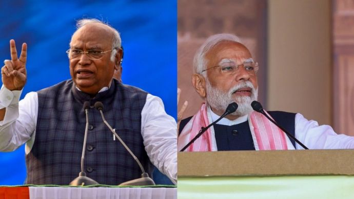 PM Modi और Congress अध्यक्ष Mallikarjun Kharge PM Modi और Congress अध्यक्ष Mallikarjun Kharge