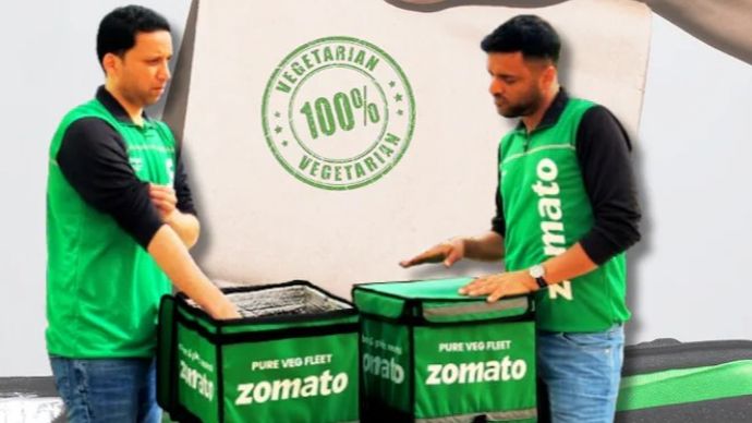 Zomato का 'Pure-Veg-Mode' लॉन्च Zomato का 'Pure-Veg-Mode' लॉन्च