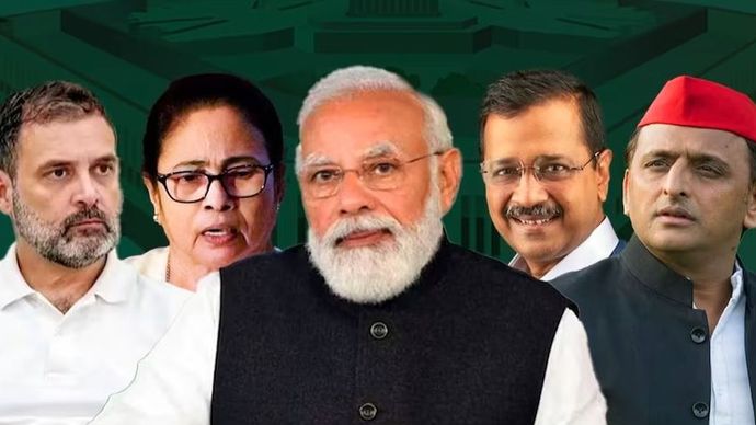 NDA में 41 तो I.N.D.I.A में 37 पार्टियां NDA में 41 तो I.N.D.I.A में 37 पार्टियां