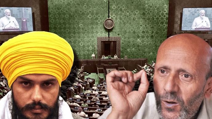 तिहाड़ जेल में बंद कश्मीरी नेता Sheikh Abdul Rashid और असम की डिब्रूगढ़ जेल में बंद खालिस्तान समर्थक Amritpal Singh तिहाड़ जेल में बंद कश्मीरी नेता Sheikh Abdul Rashid और असम की डिब्रूगढ़ जेल में बंद खालिस्तान समर्थक Amritpal Singh