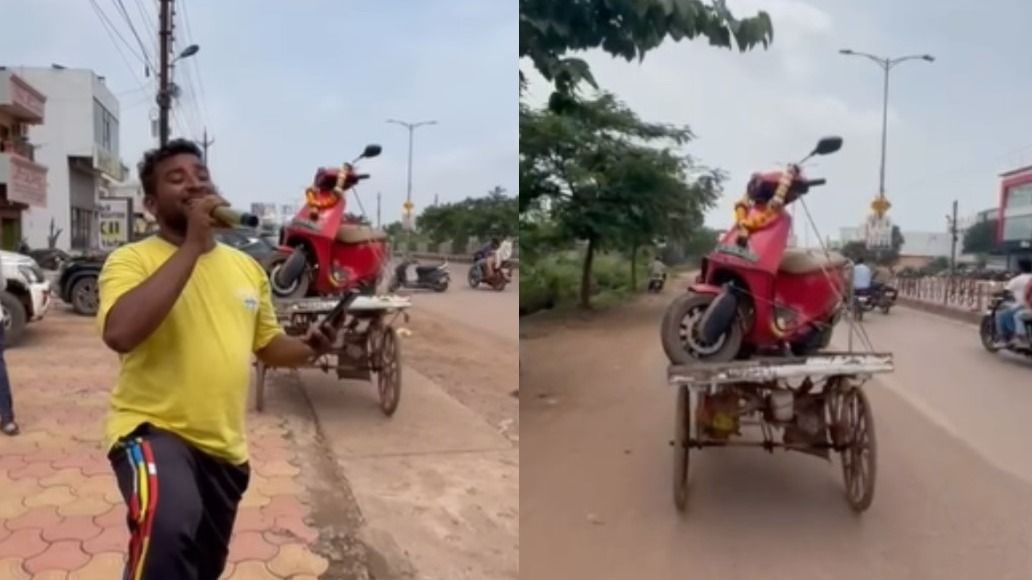 छत्तीसगढ़ के दुर्ग जिले के भिलाई में सोशल मीडिया में एक ओला स्कूटर की शव यात्रा का एक वीडियो काफी वायरल हो रहा है छत्तीसगढ़ के दुर्ग जिले के भिलाई में सोशल मीडिया में एक ओला स्कूटर की शव यात्रा का एक वीडियो काफी वायरल हो रहा है